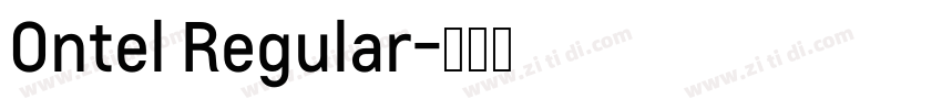 Ontel Regular字体转换